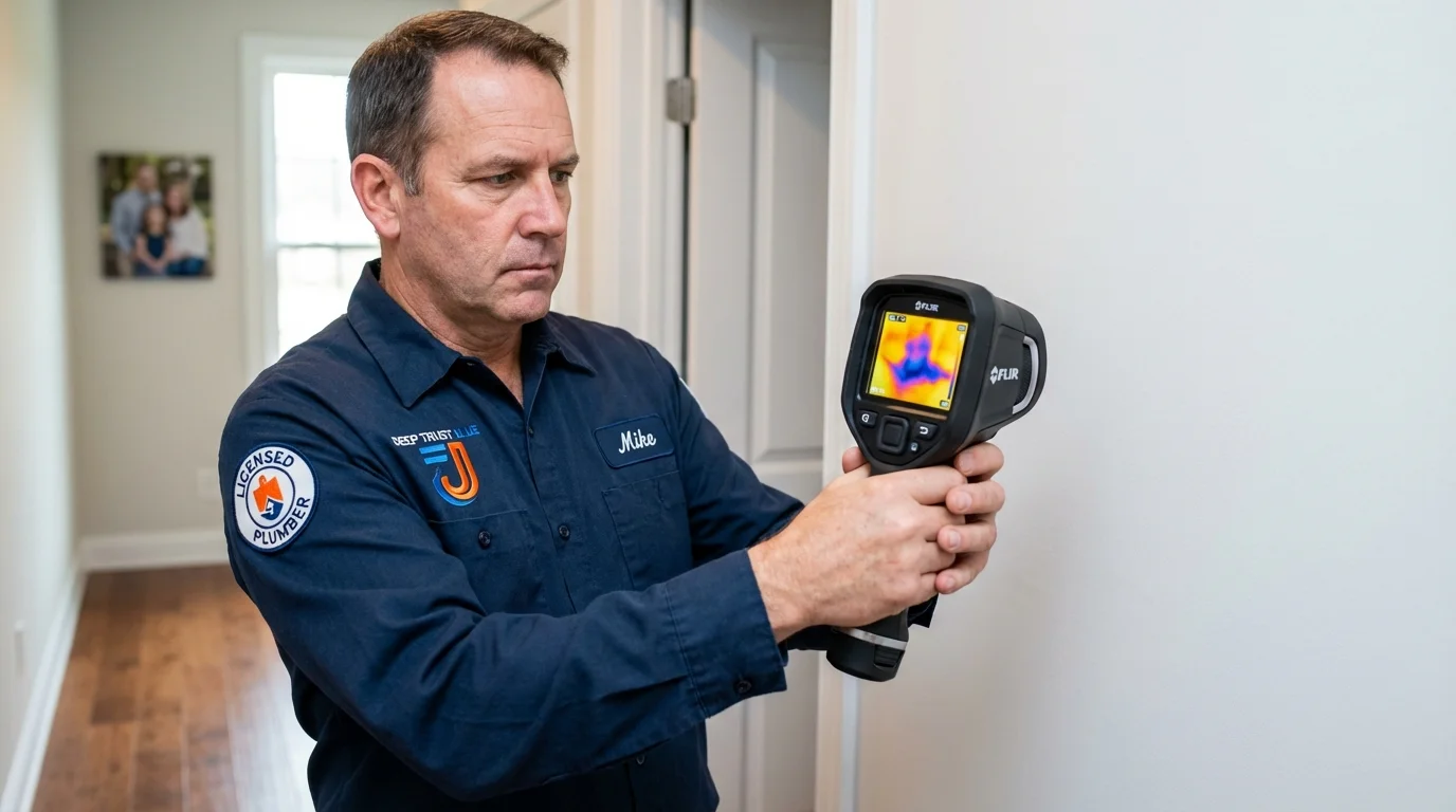 Thermal imaging leak detection by Johns Plumbing LLC in Hastings